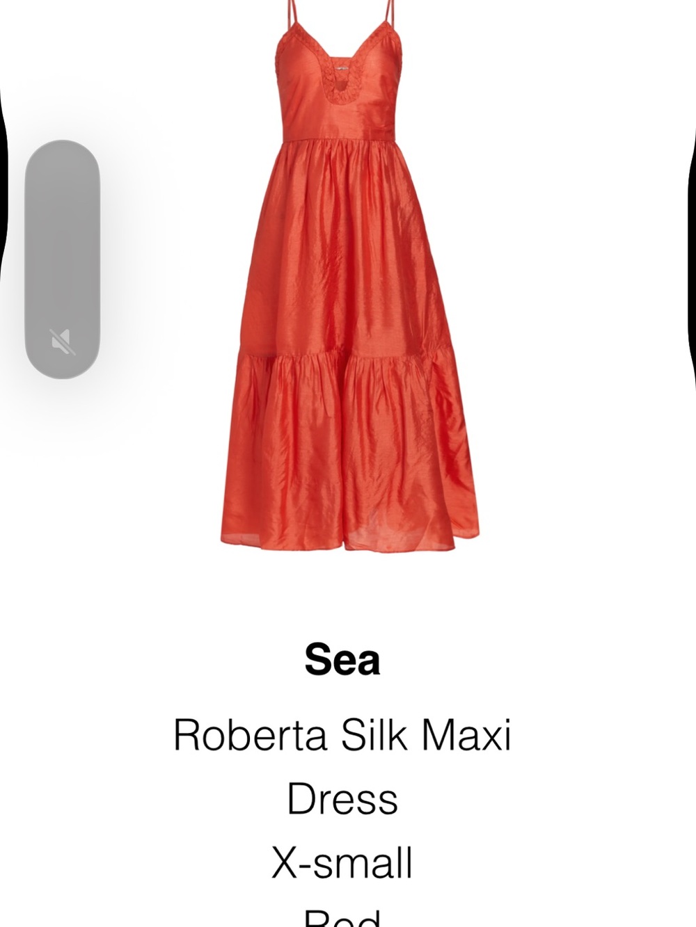 Sea Roberta Silk Maxi Dress in Red